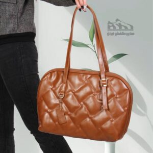 کیف دوشی زنانه مدل نیم داره دو خانه